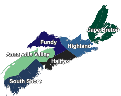 Nova Scotia Regional Map